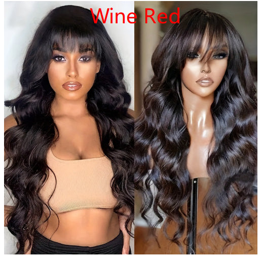 AliExpress Foreign Trade Long Wavy Full Head Wig