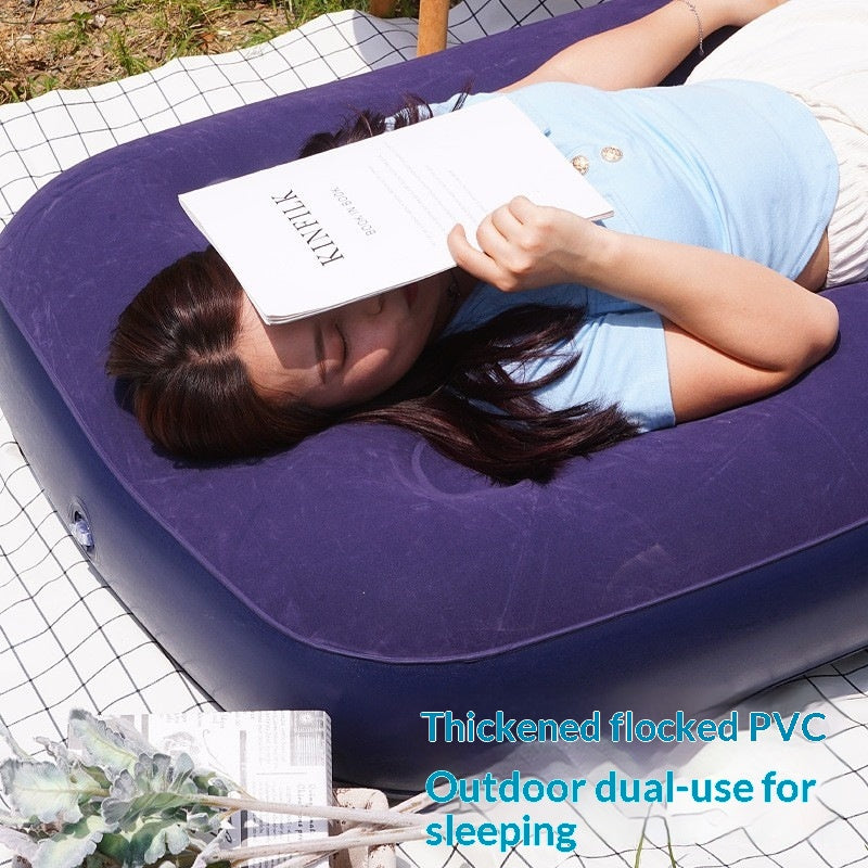 Pvc Flocked Honeycomb Lit gonflable Camping extérieur Style Matelas gonflable Ménage T