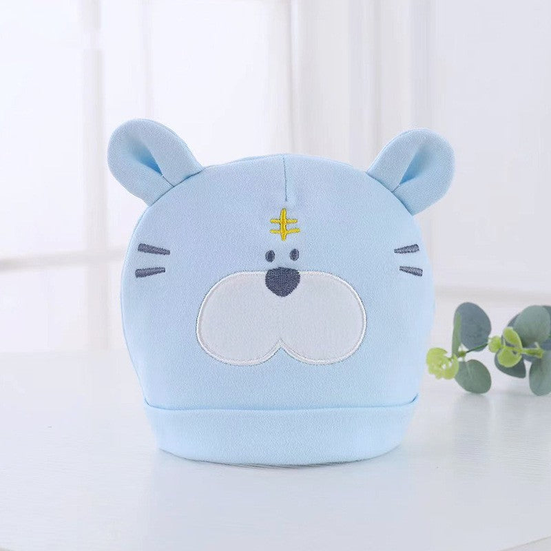 Mignon Tigre Chapeau Bébé Coton Nouveau-né Fœtal Cap 0-6 mois Baby Fontanelle Protection