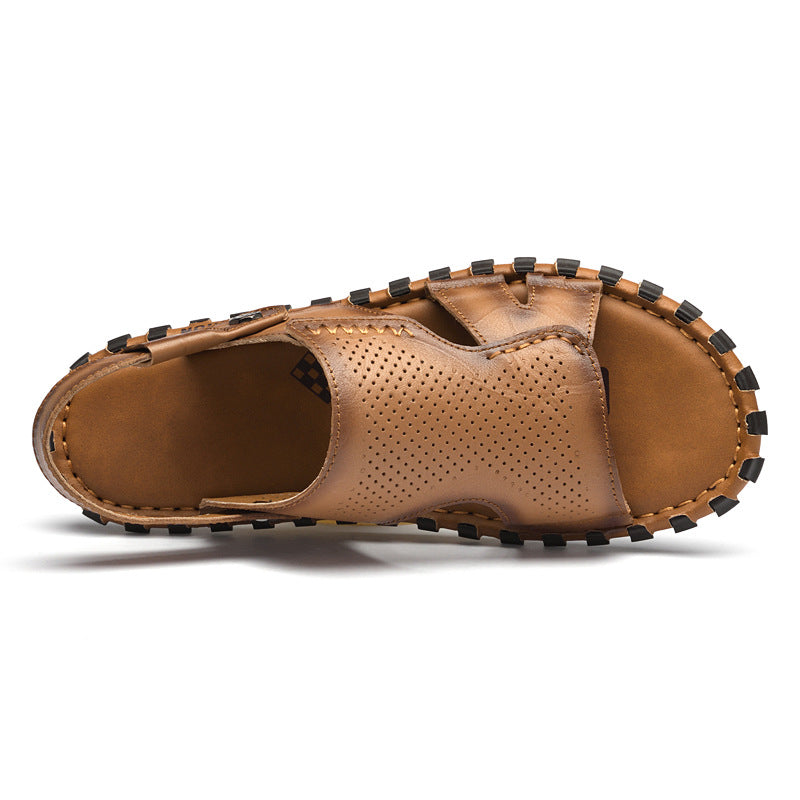 Pantoufles en cuir Casual Outdoor Beach
