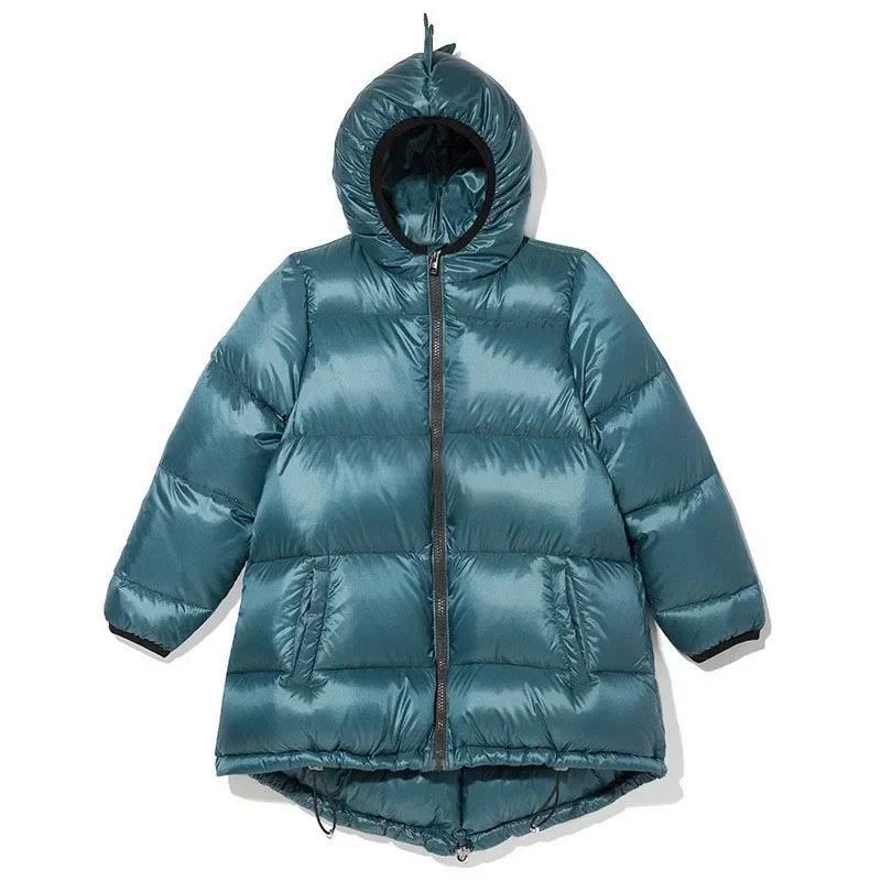 Veste à capuche pour enfants Solid Color Down