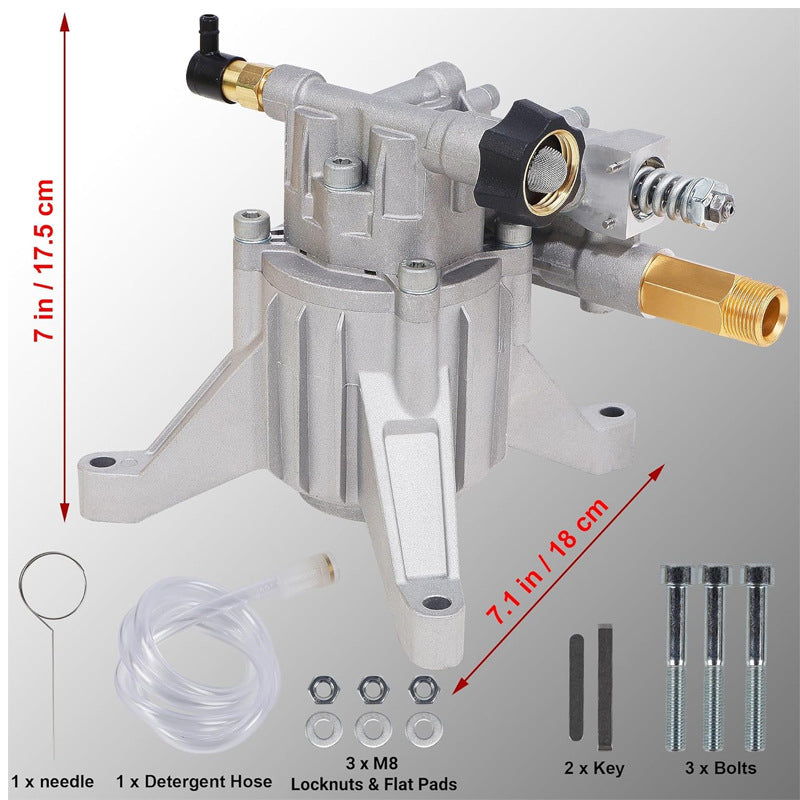 Accessoires de la machine de nettoyage haute pression de la plaque de lavagePump Perpendiculaire Shaft