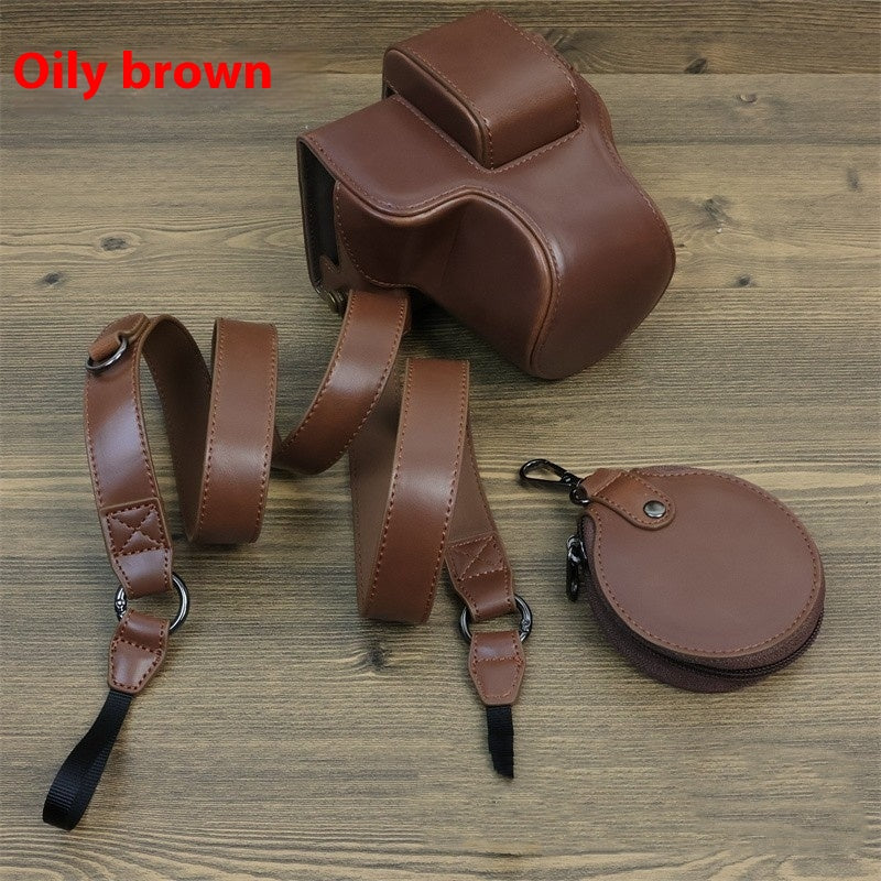 Convient pour Micro caméra unique Retro Oblique Camera Bag