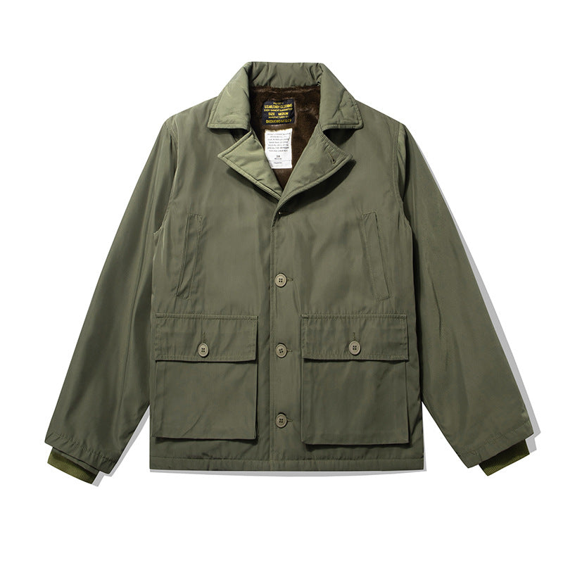 Veste rembourrée en coton extra épais de laine pour homme
