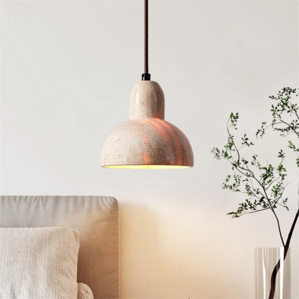 Retro Jaune Cave Stone Chandelier
