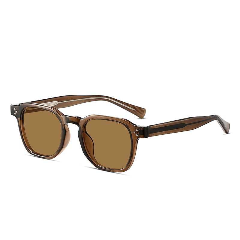 Lunettes de soleil rétro polygonales pour hommes et femmes