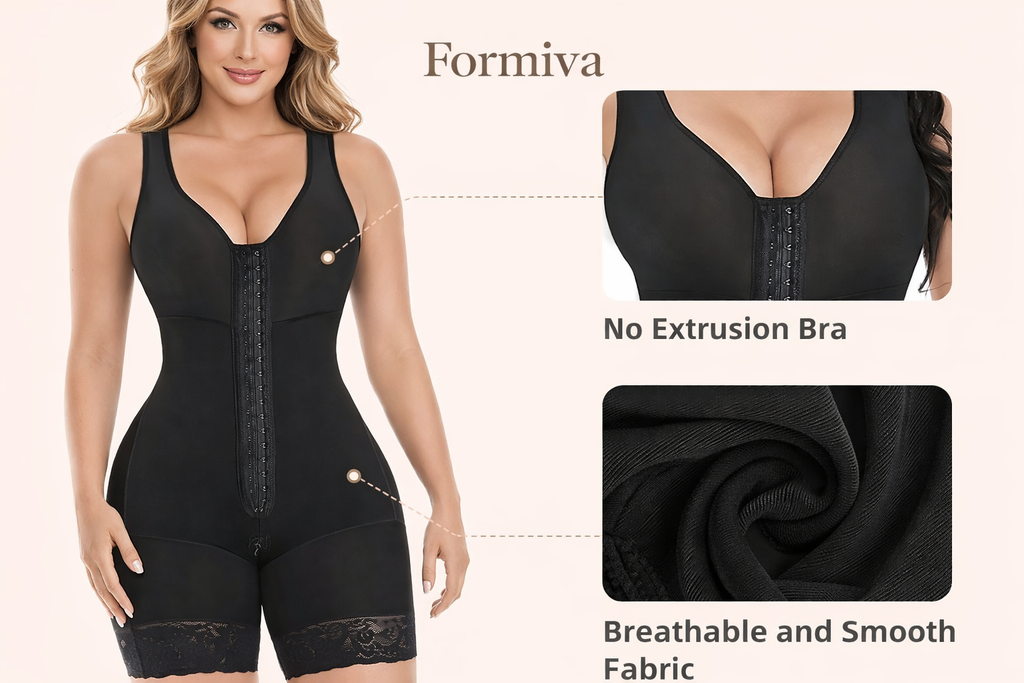 Fajas Colombianas Shapewear pour femmes Tummy Control Full Shapewear Lifter Butt avec zipper