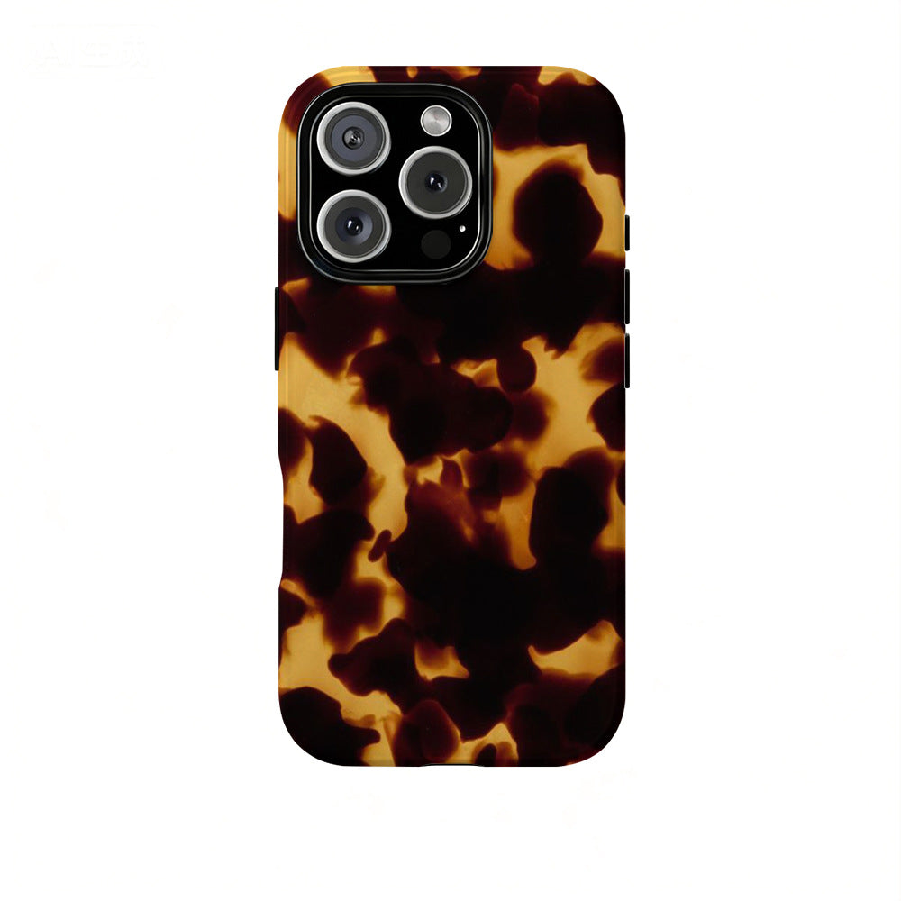 Étui de téléphone modèle de tortue ambre