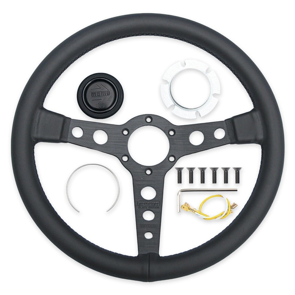 Pour MOMO Prototipo P5 Black Edition 350mm volant