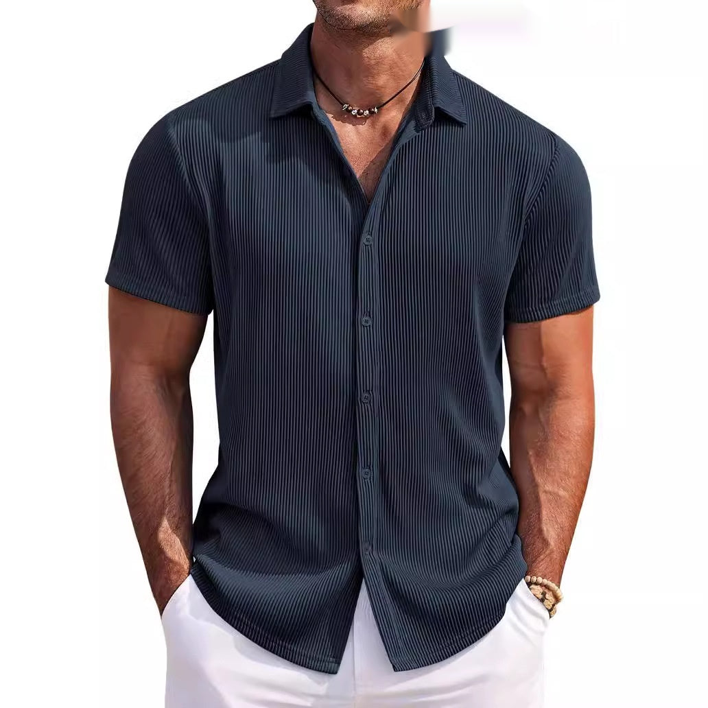 Chemise à manches courtes à manches courtes imprimée pour hommes