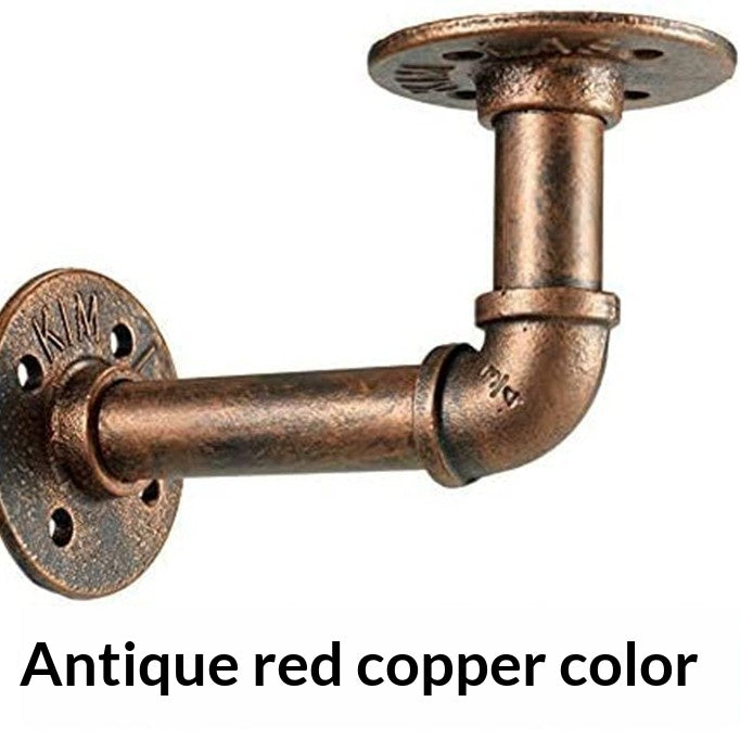 Bracket triangulaire pour tuyaux d'eau en fer de style industriel