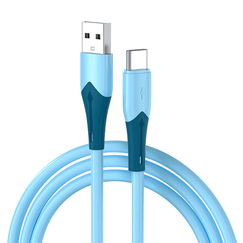Câble de données en silicone liquide Jane Type-C adapté pour téléphone mobile sur ligne de charge rapide Hua