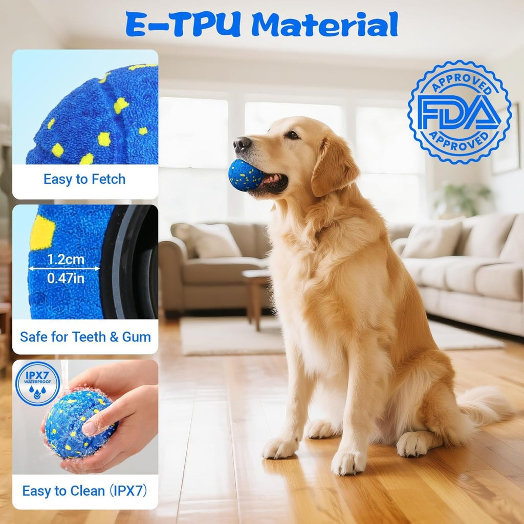 Balle de jouets pour chien bleu