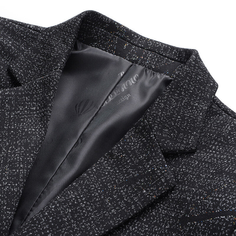 Homme Solid Couleur Business-style papas Veste fine