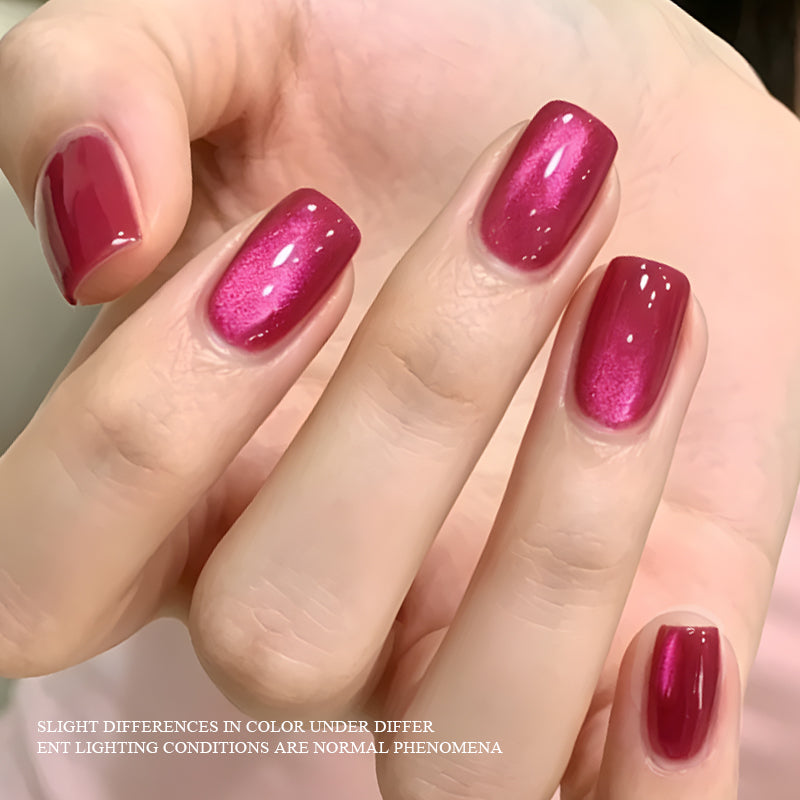 Ms Rainbow Starry Series 05 Cerise Rouge Chat Eye Gel Polonais