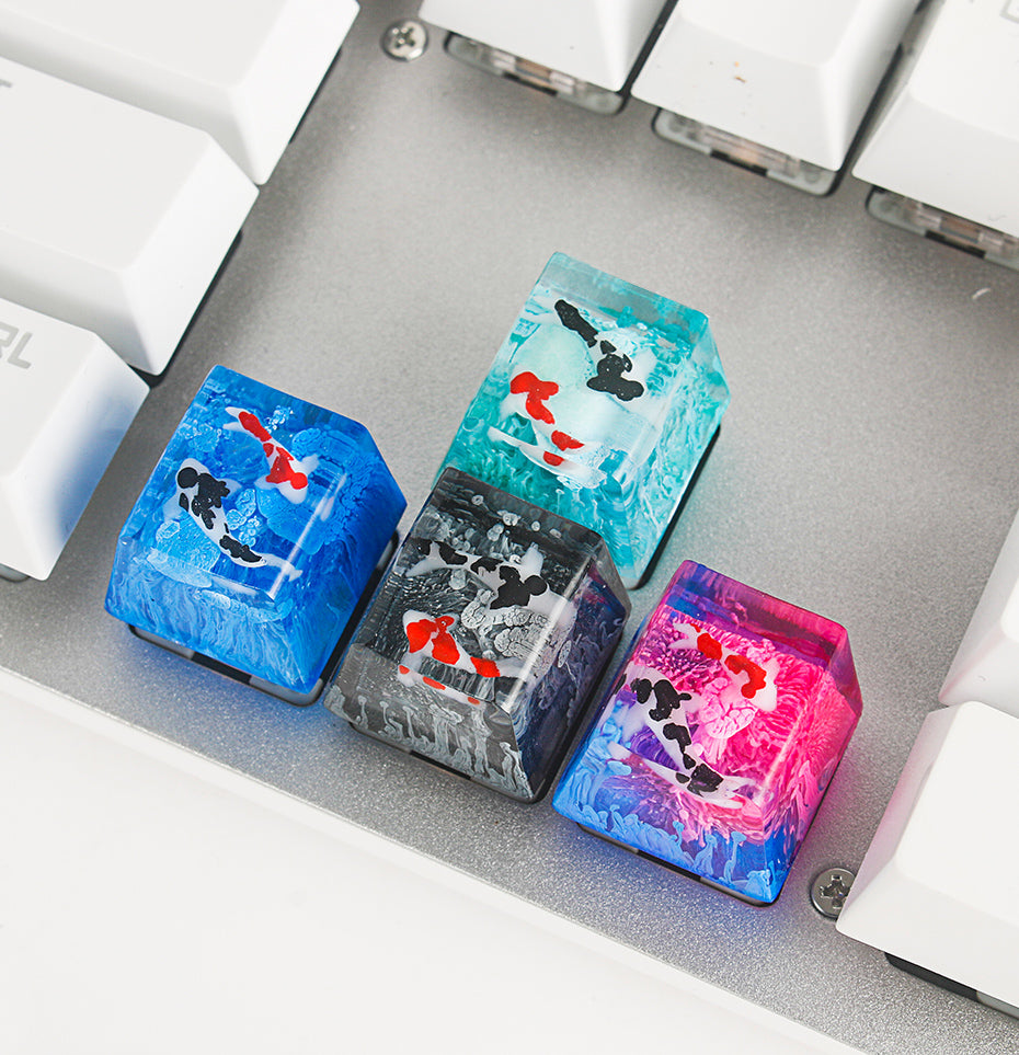 Captures de clés en résine Koi pour interrupteur Cherry Mx