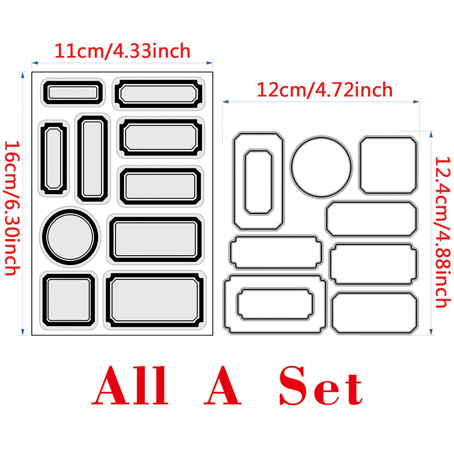 Label Contour Silicone Transparent Timbre