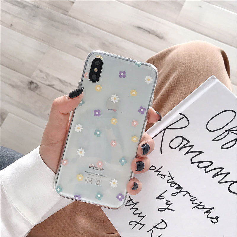 Simple coeur de fleur 6splu XS max / XR cas pour iP 8 / 7plus