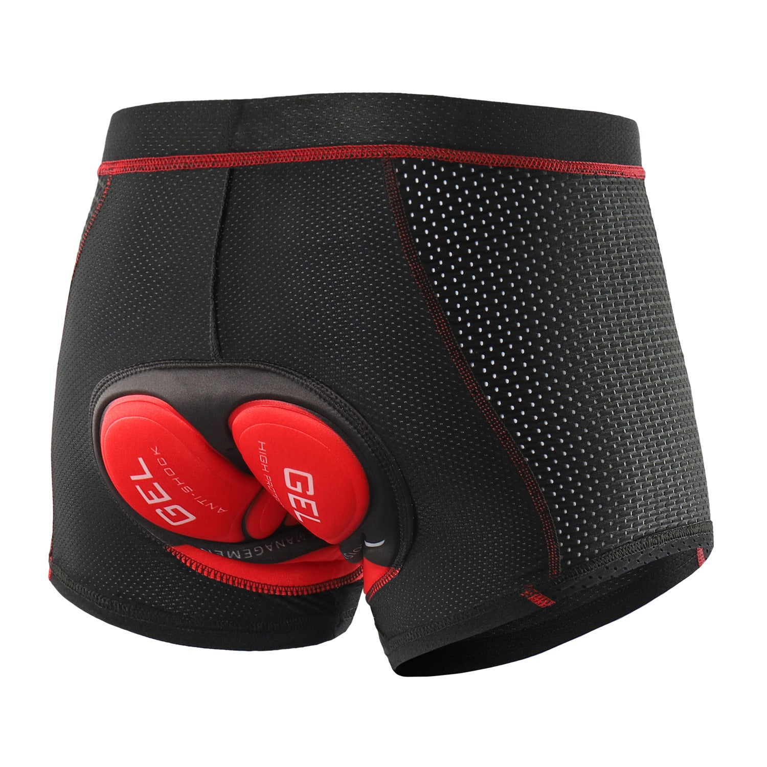 Pantalon de vélo respirant Sous-vêtements de sport Hommes épais absorbant les chocs Silice Gel Pad C