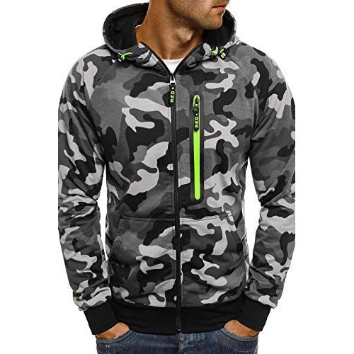 Veste de sweat à capuche casual pour hommes