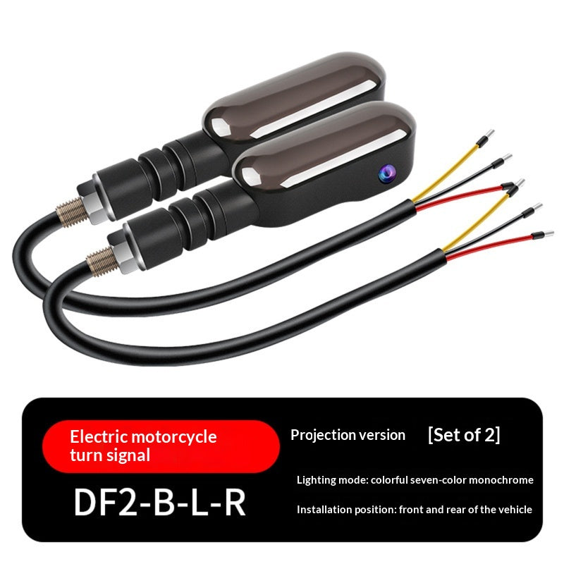 Véhicule électrique 12V Projecteur de motocycle haute luminosité cristal transparent multi-couleur LED Tai