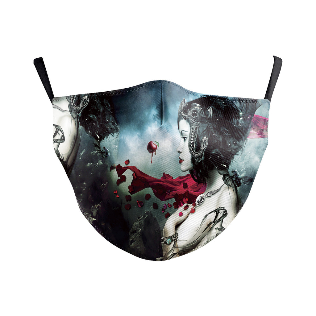Impression numérique Masque visage Wansheng Crâne Masque de poussière double couche