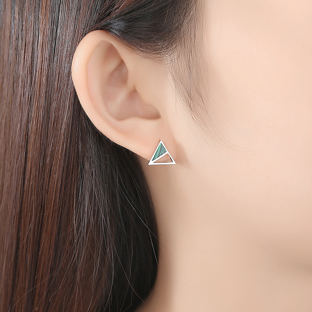 Boucles d'oreilles européennes et américaines de malachite