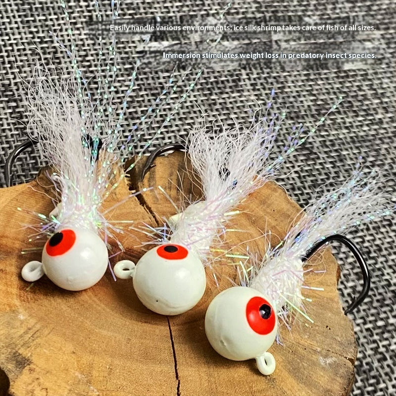 Crevettes de soie de glace Lumineux Lure Poisson