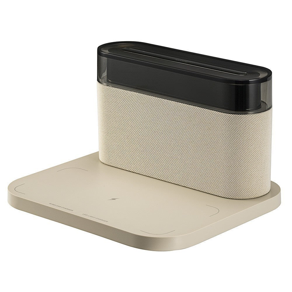 Horloge de recharge sans fil Ligh nuit et haut-parleur Bluetooth