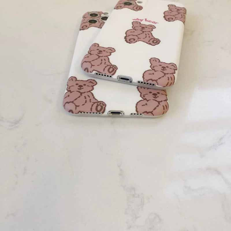 Cas de téléphone portable de mode simple ours