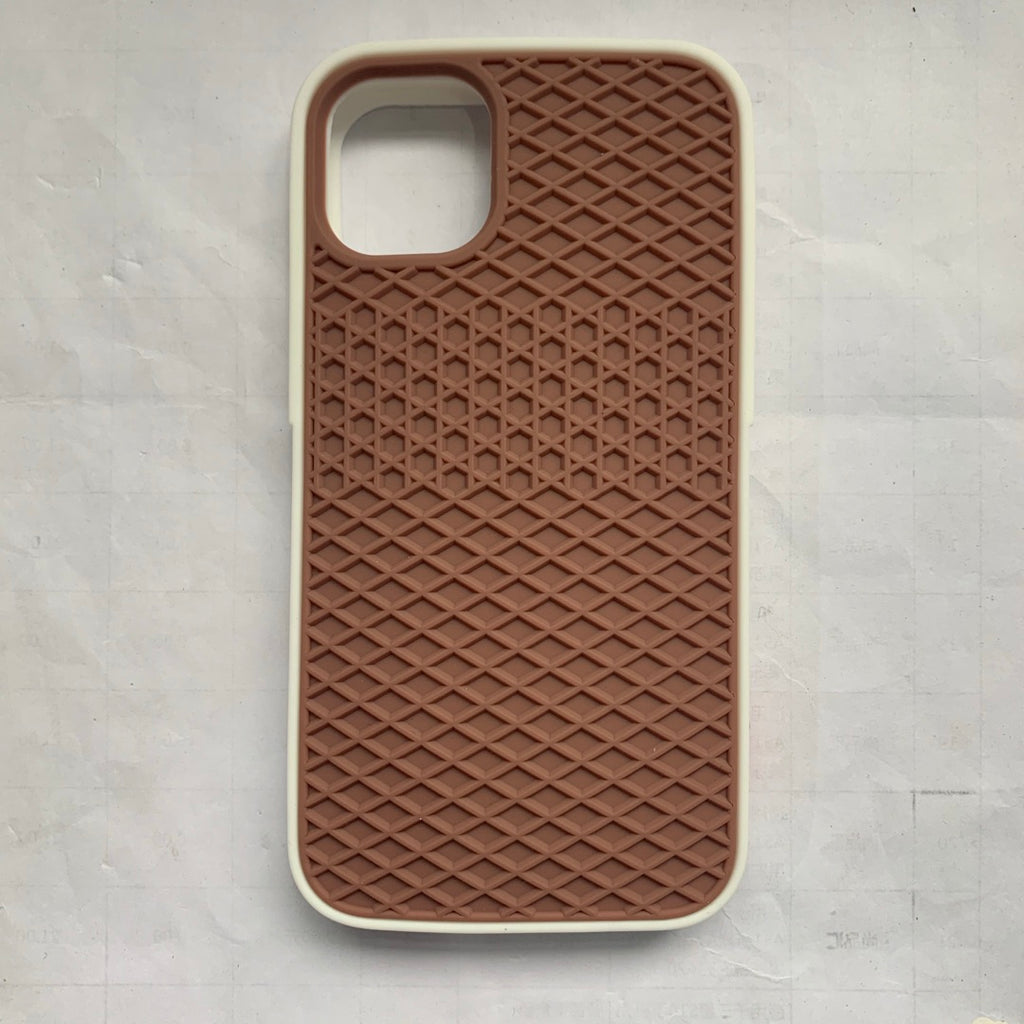 Étui de téléphone en silicone à semelle de gaufre
