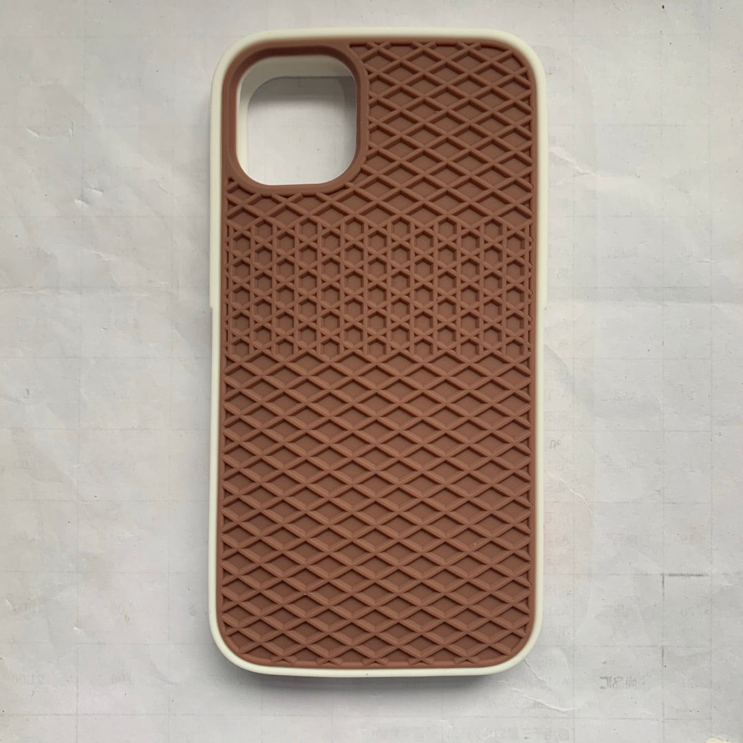 Étui de téléphone en silicone à semelle de gaufre