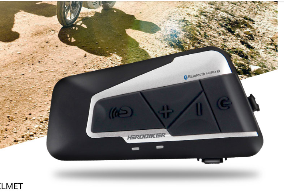 HEROBIKER 1200M Bluetooth Interphone Moto casque Interphone casque étanche sans fil Blueto