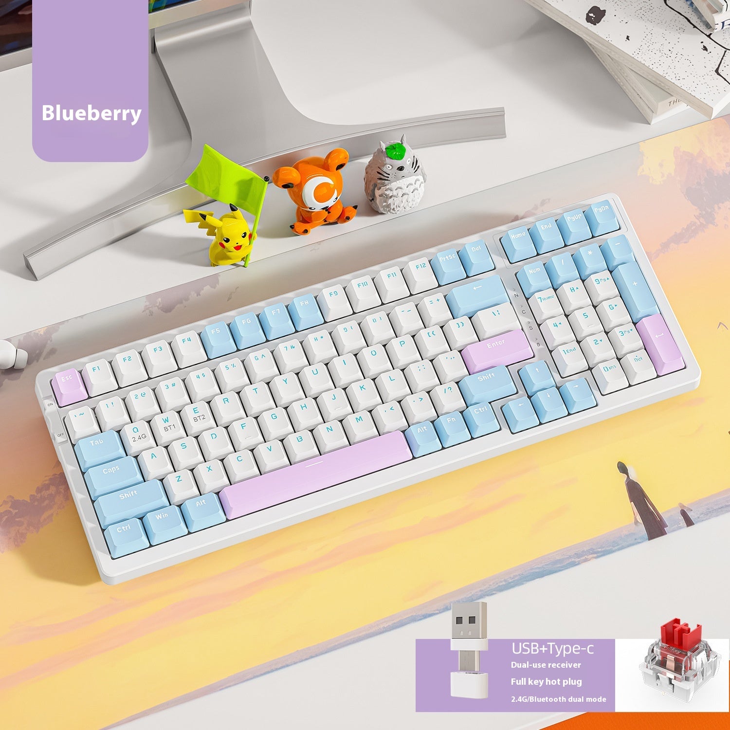 Clavier mécanique bimode sans fil Bluetooth