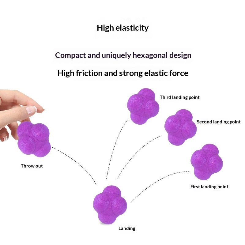 Haute difficulté de réaction hexagonale Balle Agile Changement de direction Balle Réflexes rapides