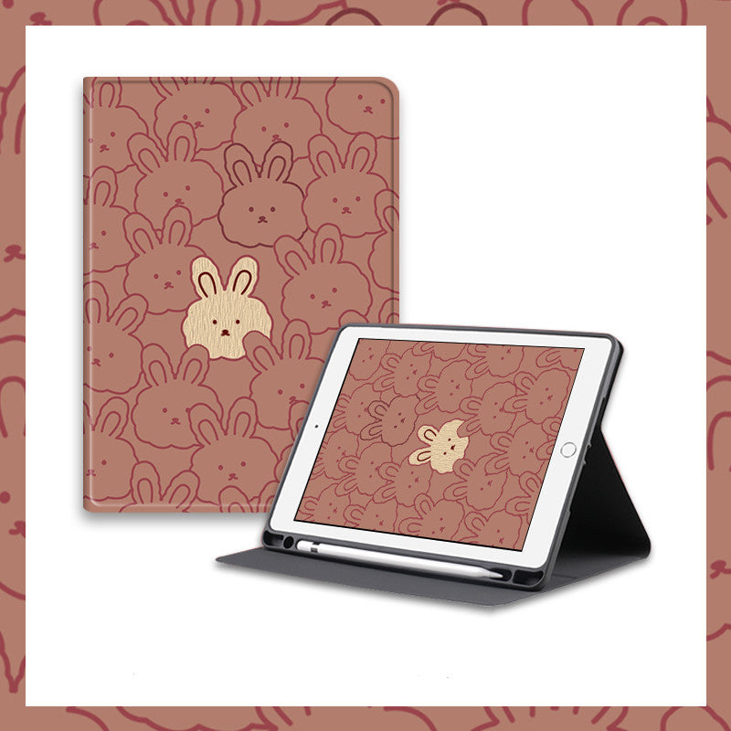 Cartoon mignon Rabbit Silicone cas informatique