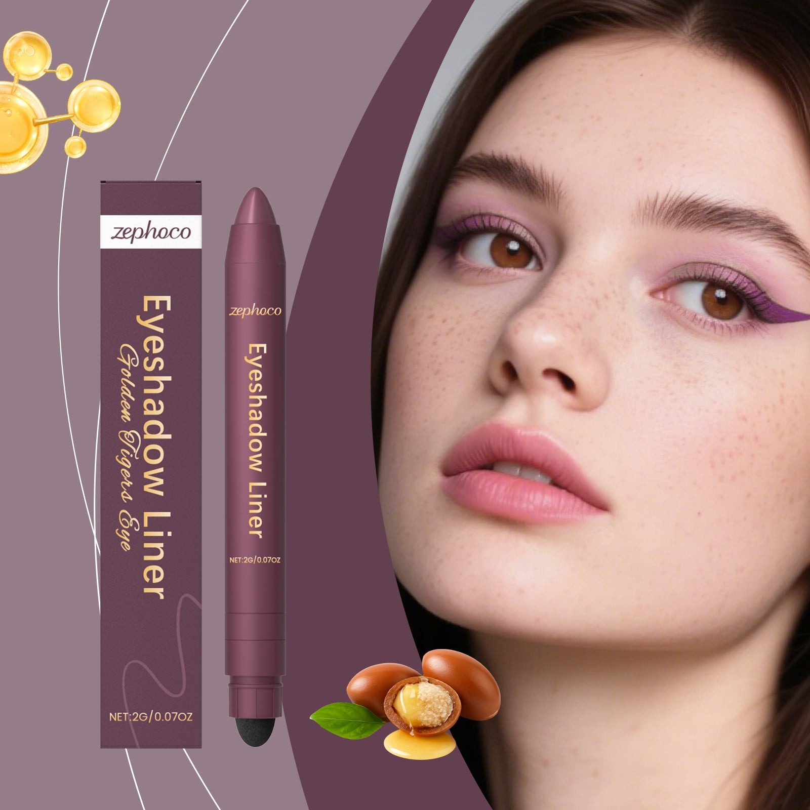 2-en-1 Eyeliner Pencil Golden Tiger's Eye