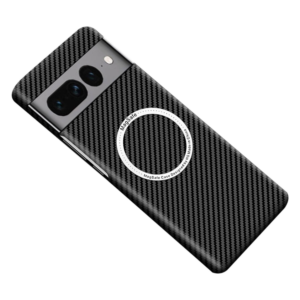 Boîtier de téléphone magnétique sans fil chargeur PC Carbon Fibre Pattern
