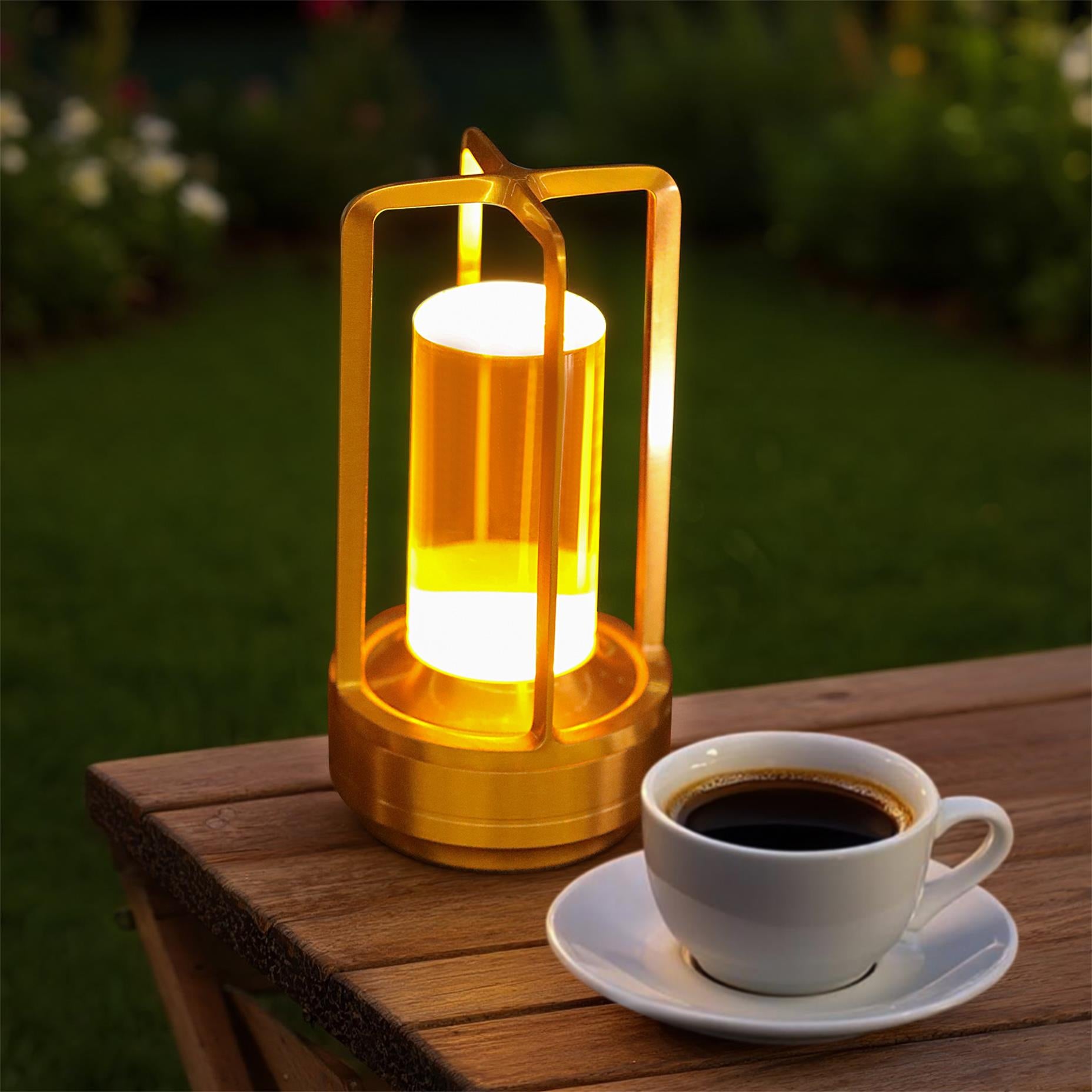 Lampe de table à commande tactile portable 2pcs avec batterie de 5000mAh