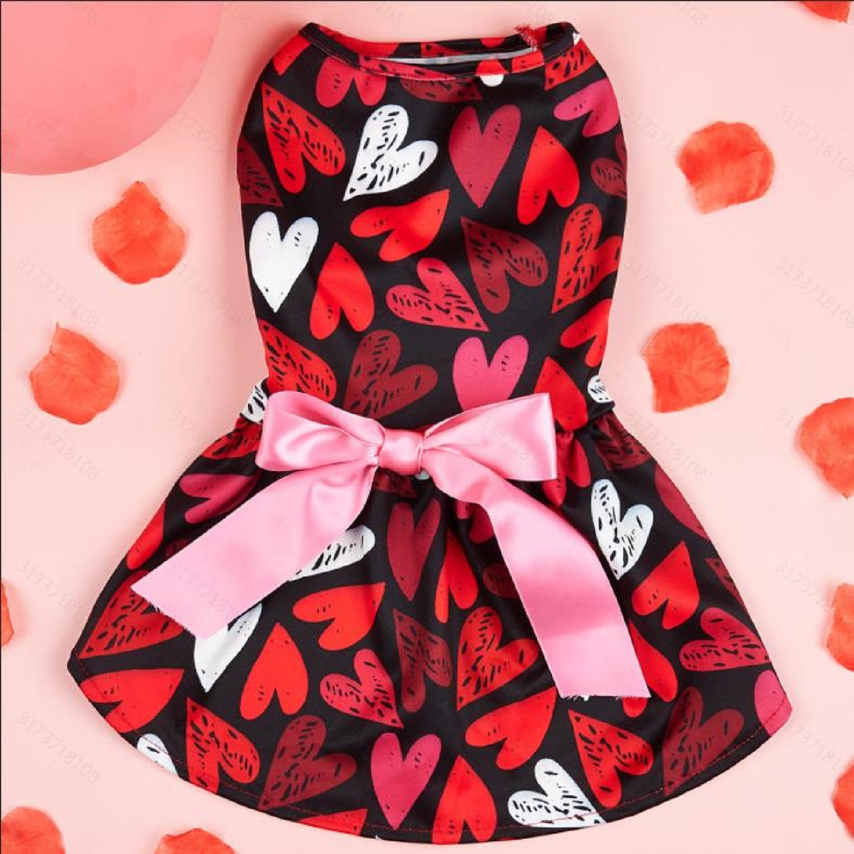 Animaux de compagnie Chat Saint-Valentin amour robe imprimée