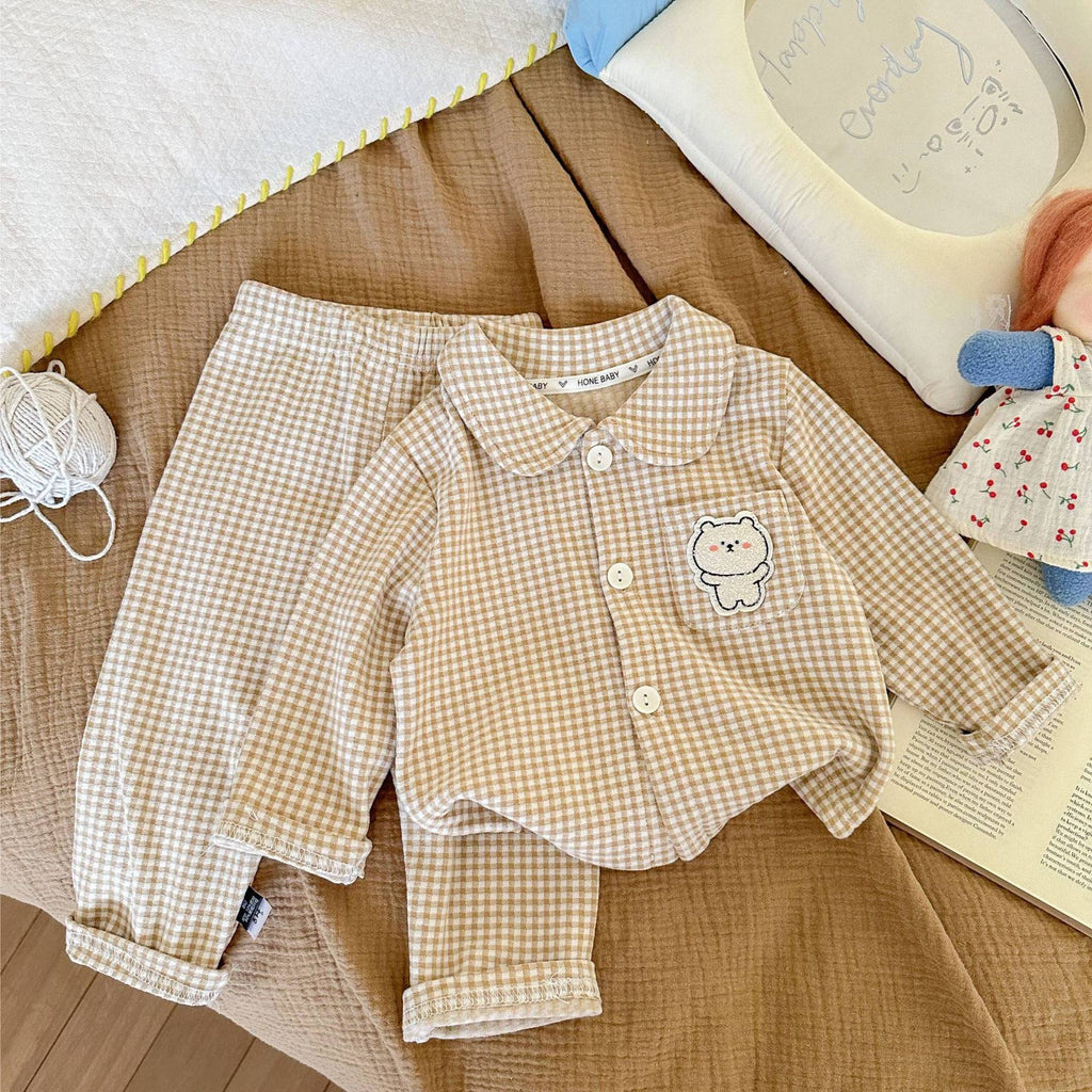 Jeu de deux pièces de vêtements de maison brossé pour garçons