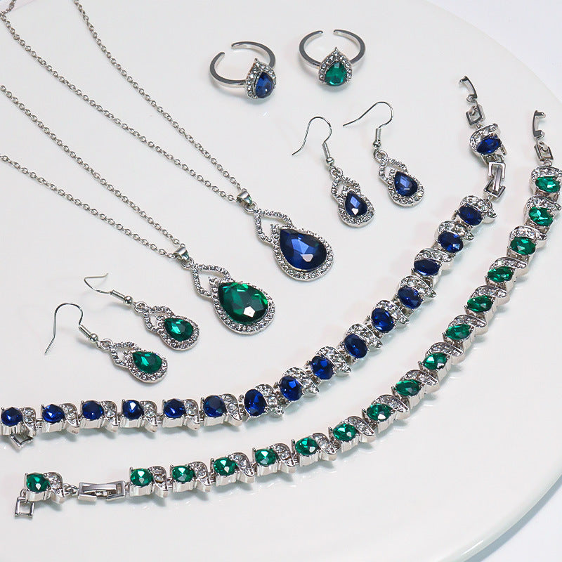 Boucles d'oreilles Zircon de luxe clair Boucles d'oreilles
