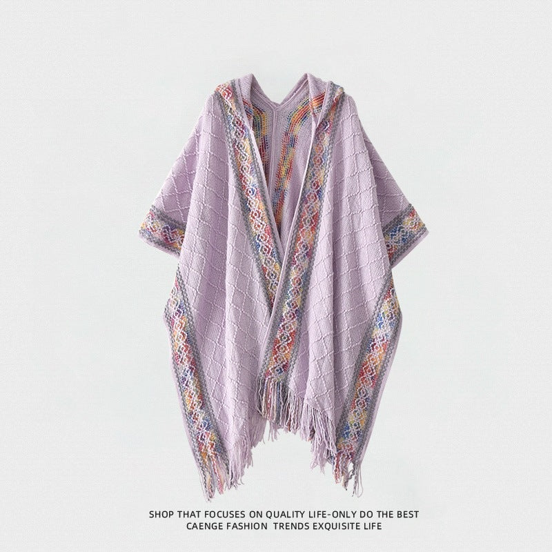 Châle à capuche mode pour les femmes Style ethnique