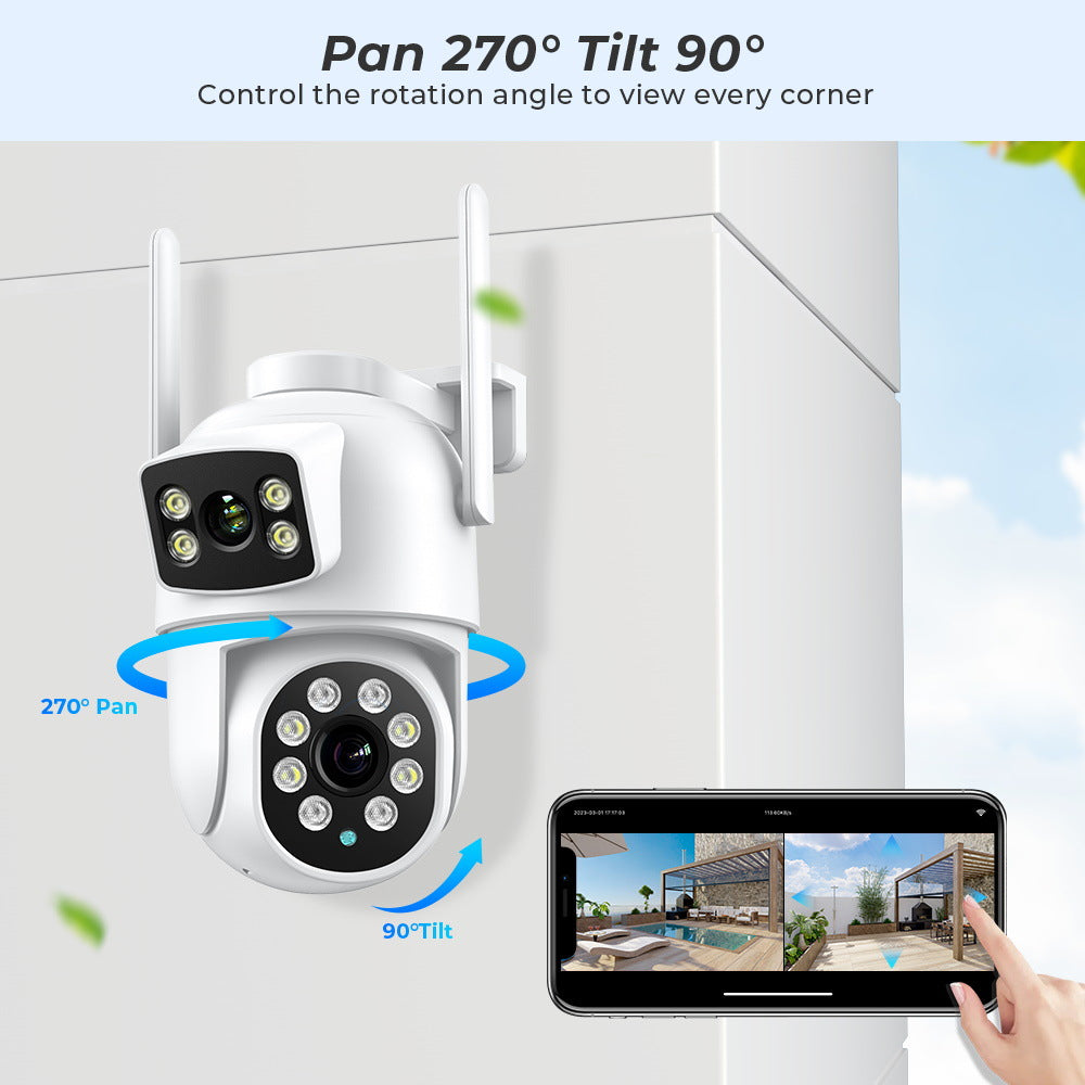 Caméra de surveillance sans fil de vision nocturne extérieure
