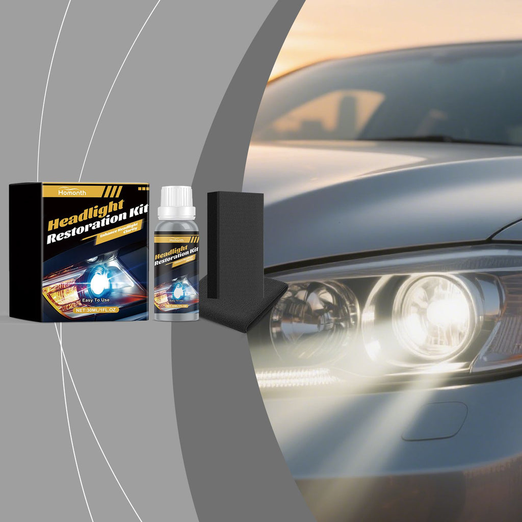 HOMONTH Automotive Headlight Lens Care Kit