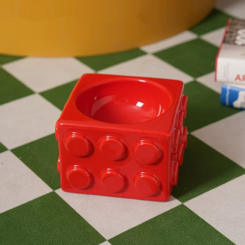 Block Pet Ceramic Water Bowl
