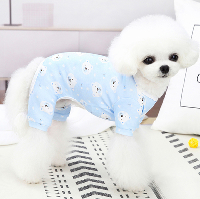 Coton mignon Pet pyjama chiot vêtements de chien printemps et automne