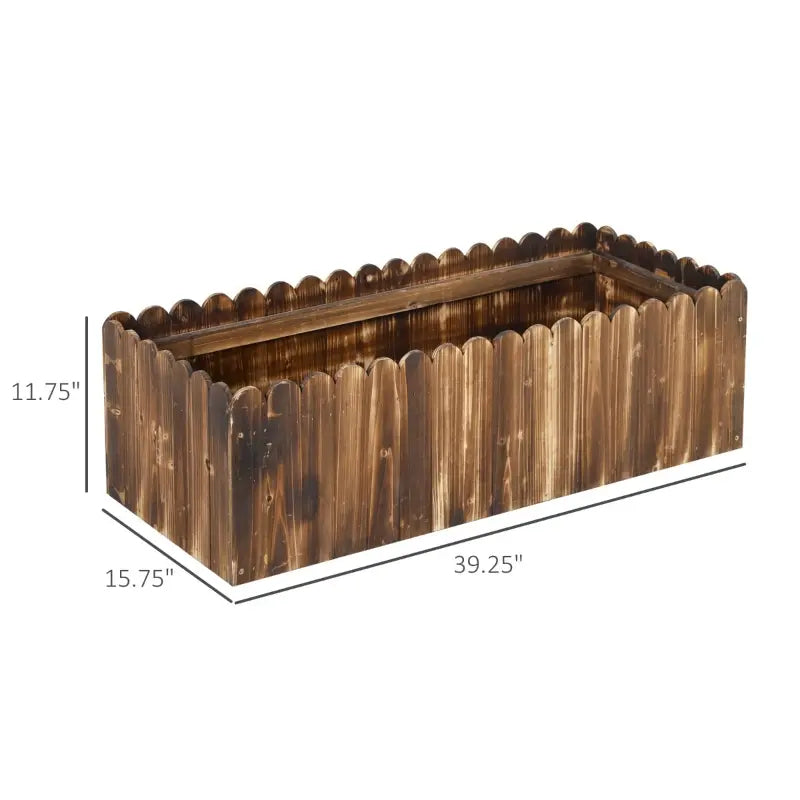 Coffret de planteur surélevé en bois