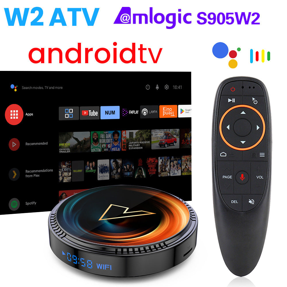 W2 TV Androidtv11 Smart TVBox AmlogicS905W2 Double Wifi
