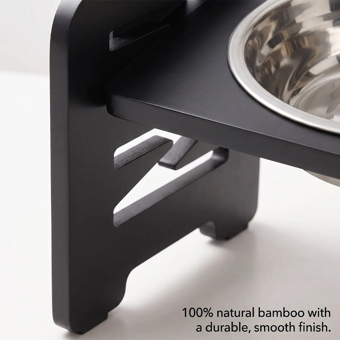 Grand chien nourriture alimentation stand station en acier inoxydable à double montant bols